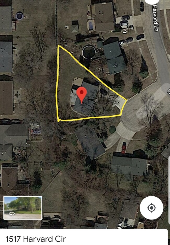 Unique corner lot has plenty of space.