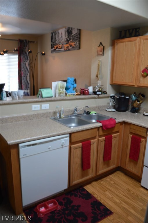 Kitchen open to living room