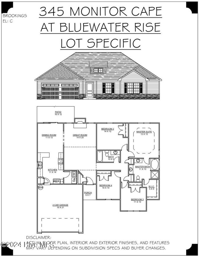 Floor Plan Brookings Lot 345 Photo