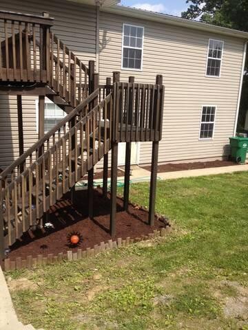 Deck off back of home