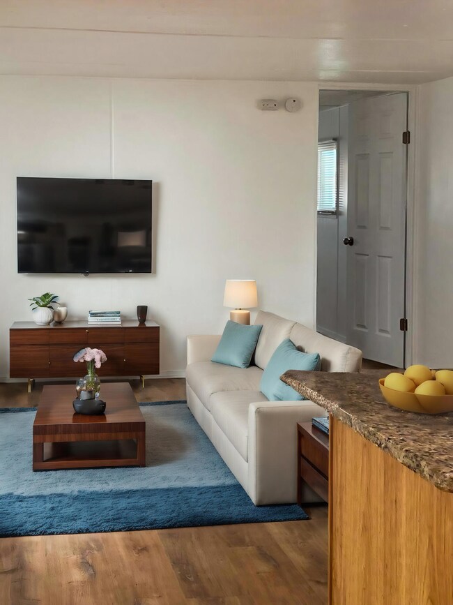 living room staged