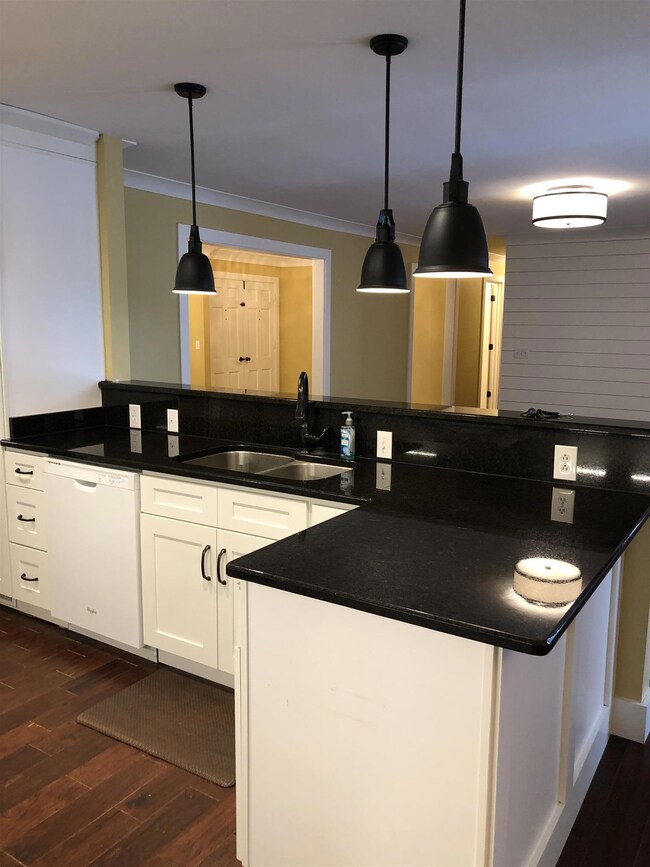 Open floor plan shows from the kitchen to the family room