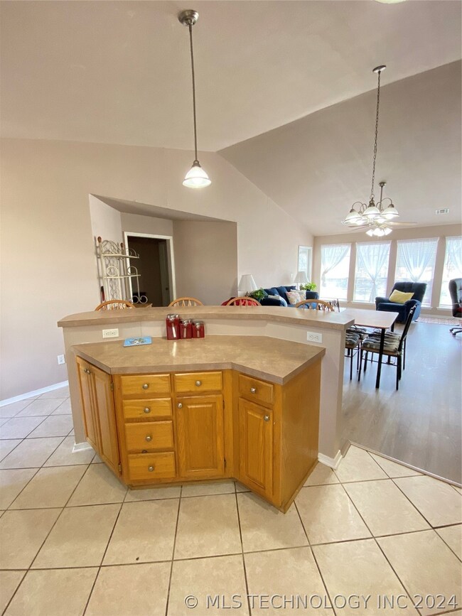 Open Kitchen, Dining, & Living Room
