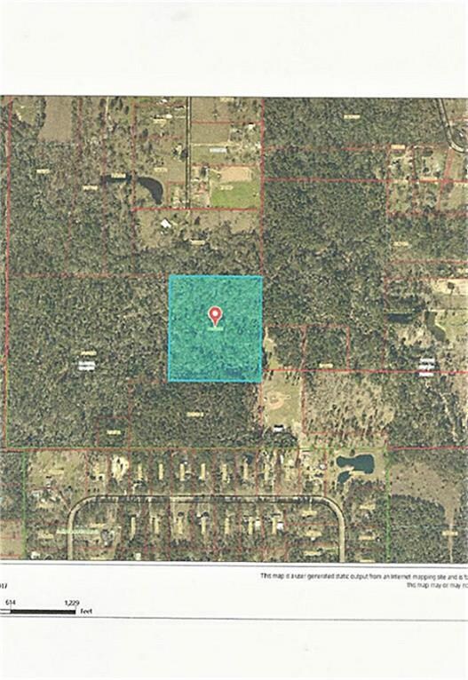 Montgomery County Tax Appraisal map of acreage and surrounding lots.