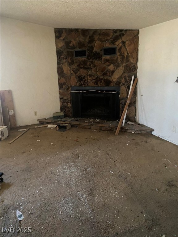Back part of house, with fireplace