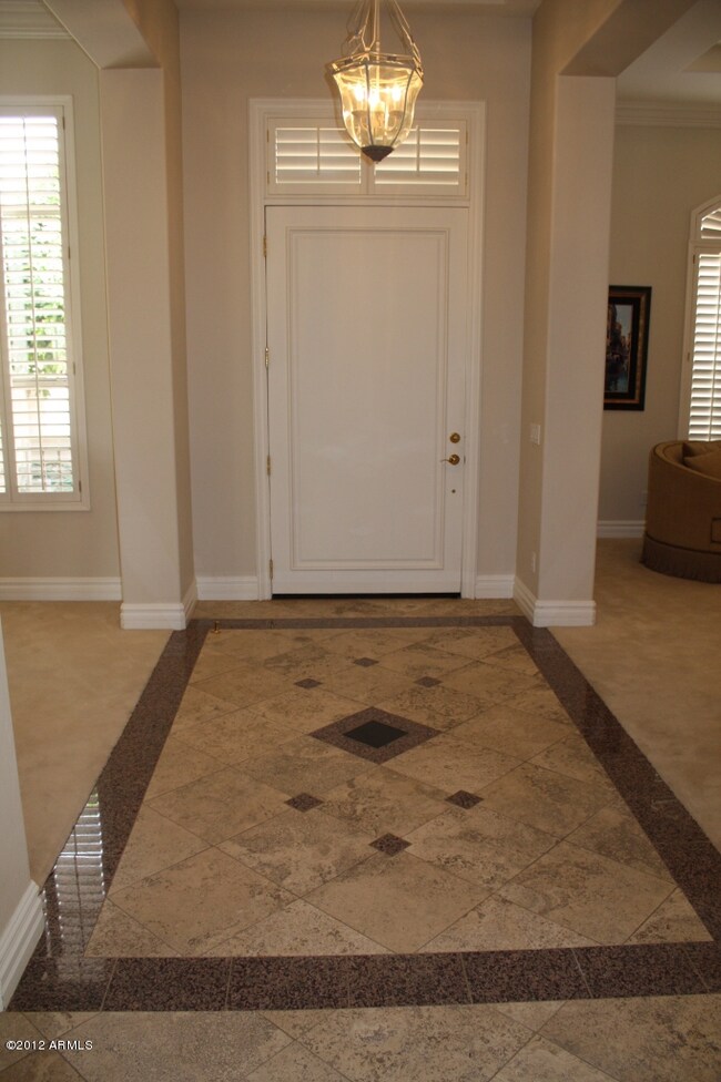 Inlaid Flooring at Stately Entry