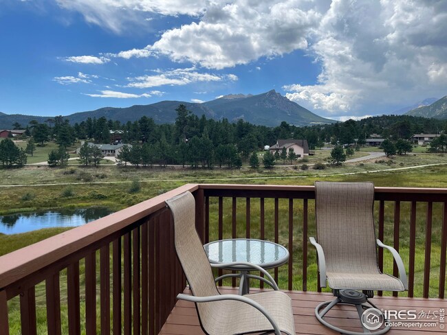 No one will ever build behind you!   Meadow and ponds owned by the Town of Estes Park.