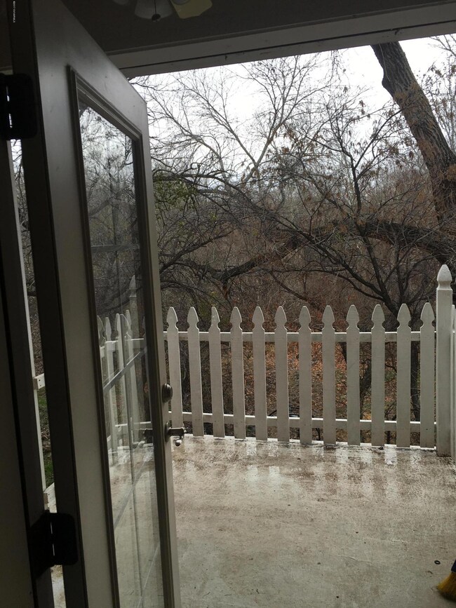 Indian upstairs balcony looking towards