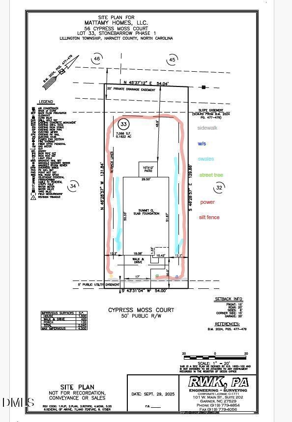Lot 33 Plot Plan