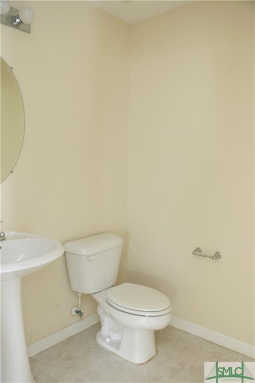 Downstairs half bath