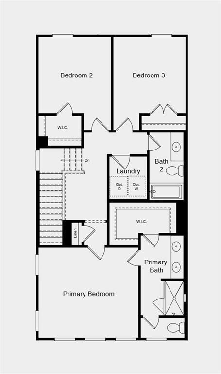 Second Floor Plan - Structural options added inclu