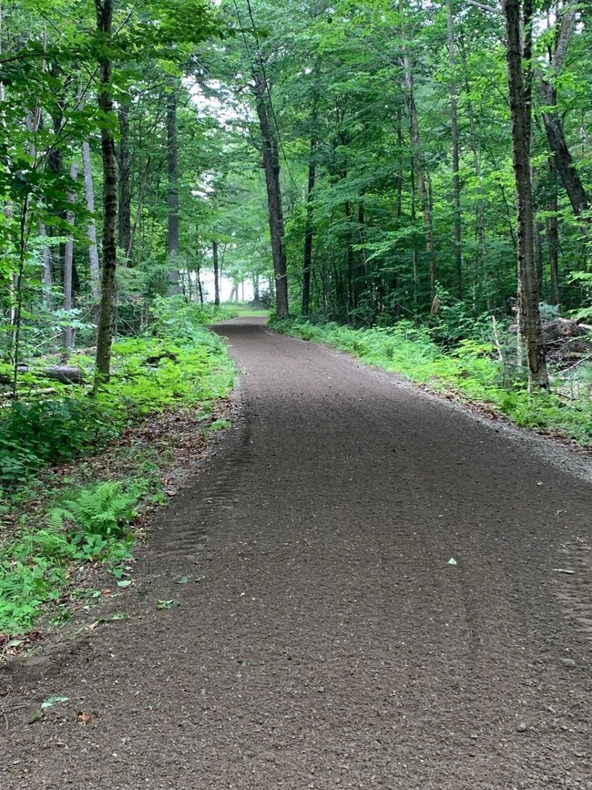 Wide driveway