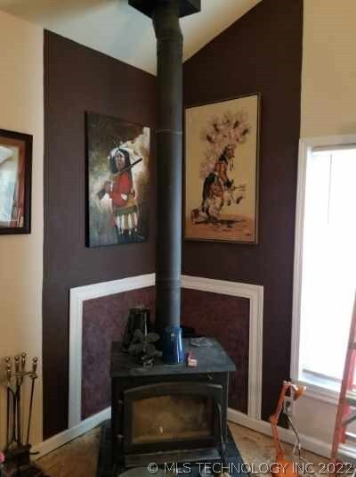 5 year old Wood Burning stove in living room