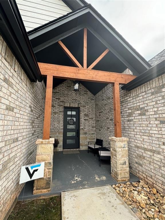 View of exterior entry