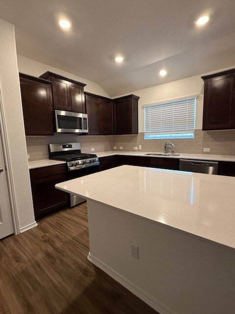 Open bright kitchen with large island