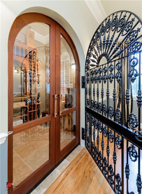 Entrance to the wine cellar