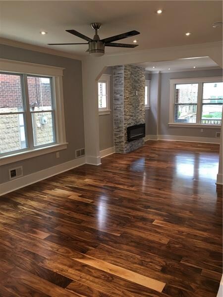 Open dining room
