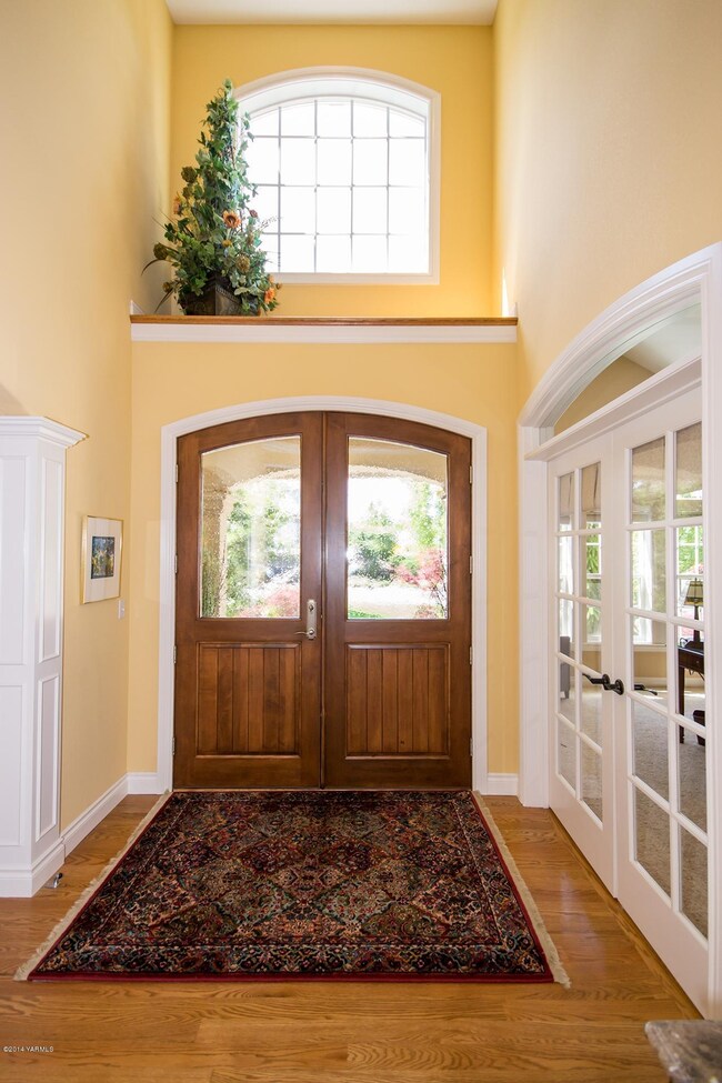 Entryway with French Doors