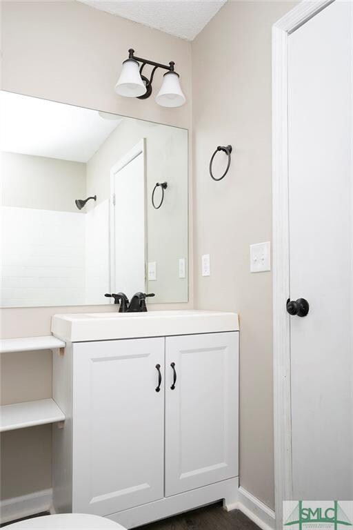 Updated master bathroom.
