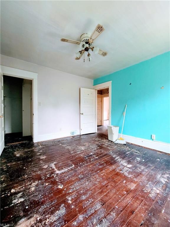 First level of second unit. Bedroom with walk-in c