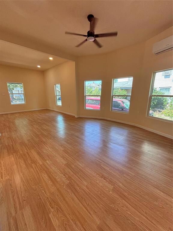Unfurnished room featuring light wood-type floorin