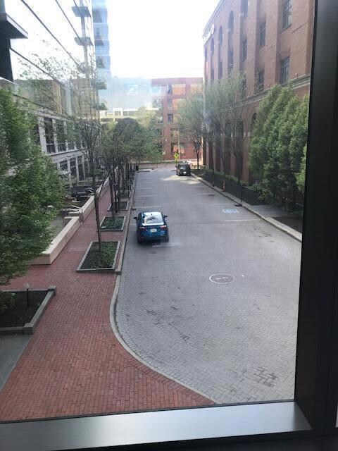 Public meter parking at entrance