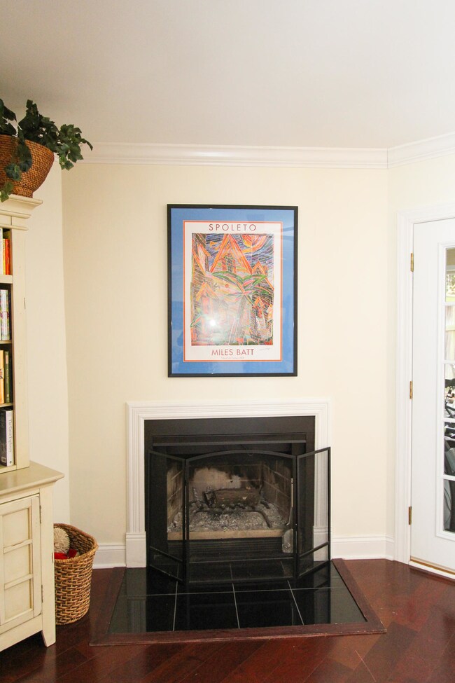 Living room fireplace