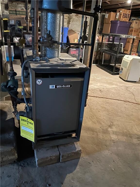 One of two furnaces
