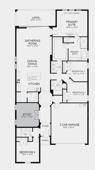 Structural options include: Study with French door