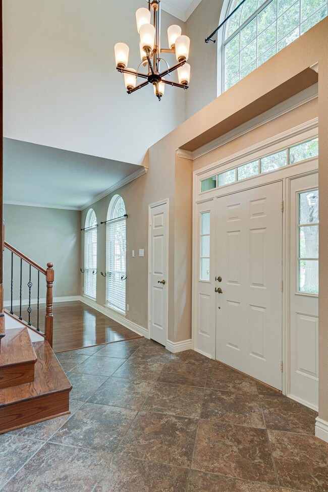 View from foyer into the front living area.