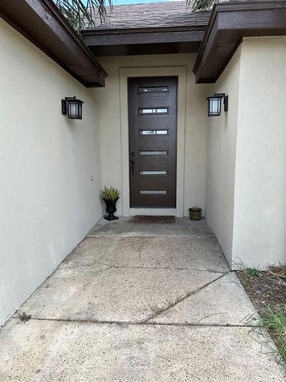 View of exterior entry