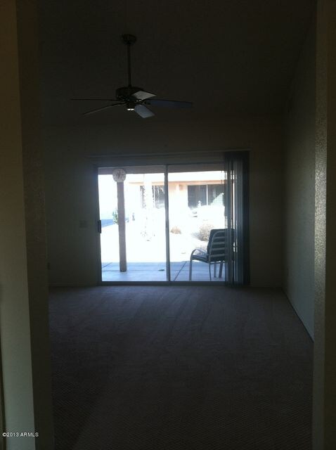 door to patio off of living area