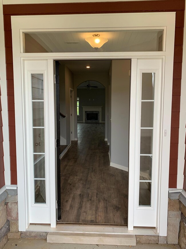 front entrance/foyer with laminate floor 