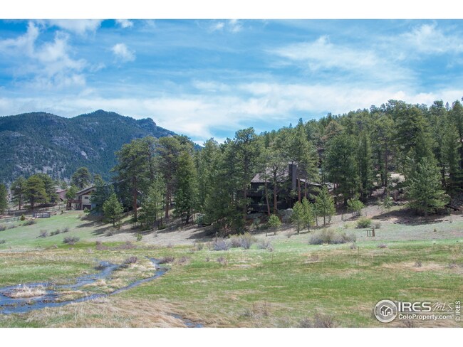 Situated above meadow and creek