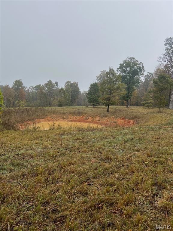 View of yard featuring a view of countryside