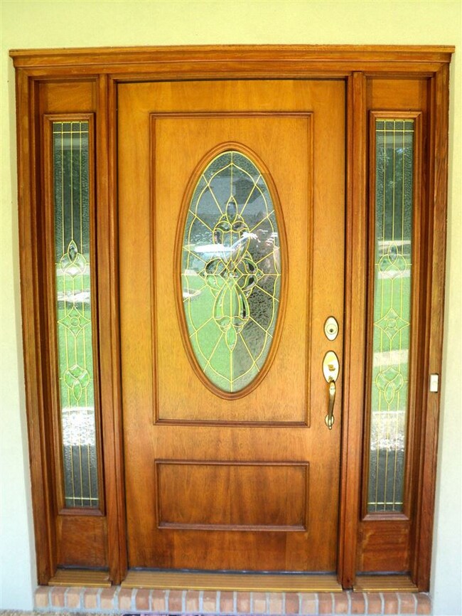 Gorgeous Leaded Glass Front Door