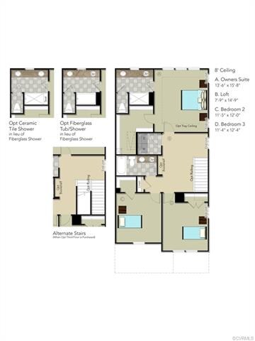SECOND FLOOR - This home includes the tray ceiling