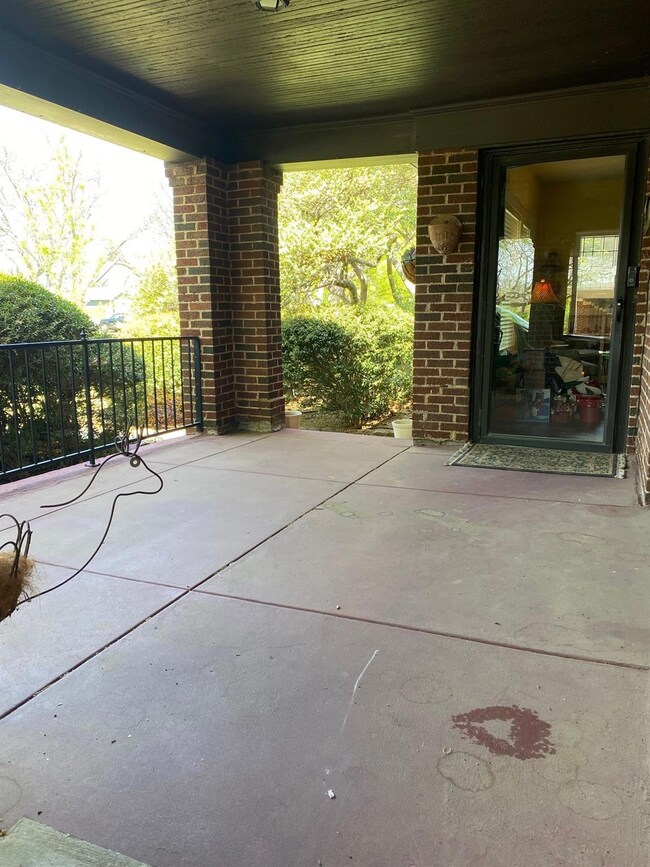 View of front porch