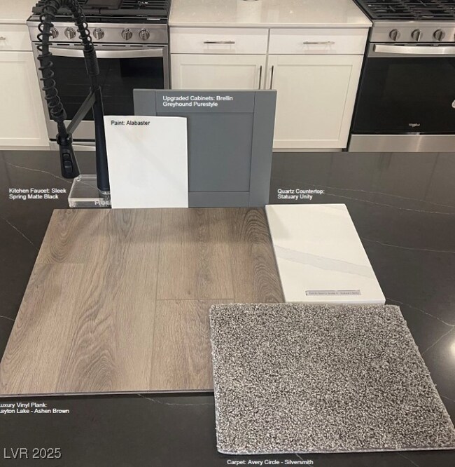 Selected finishes.
