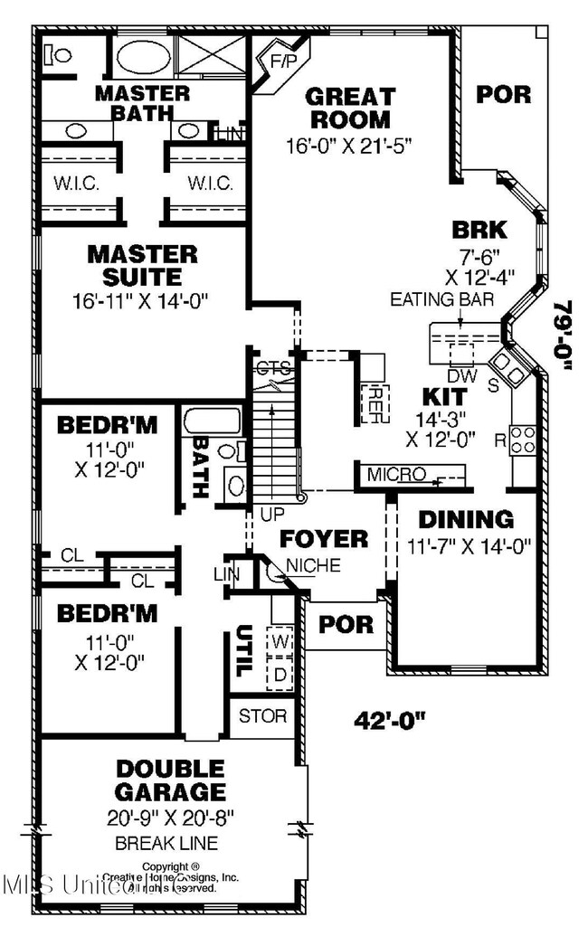 PLAN 25-58B FLOOR 1