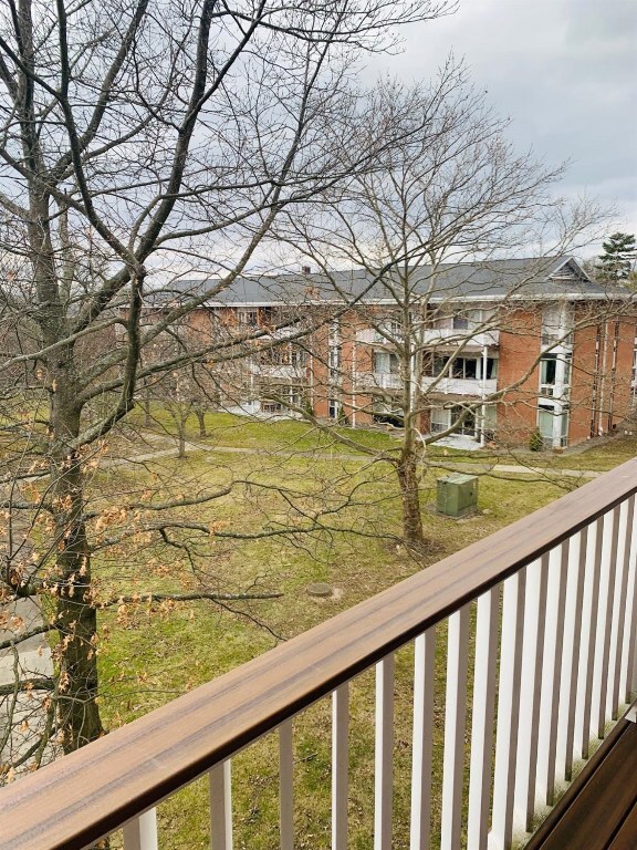 VIEW OF COURTYARD FROM BALCONY