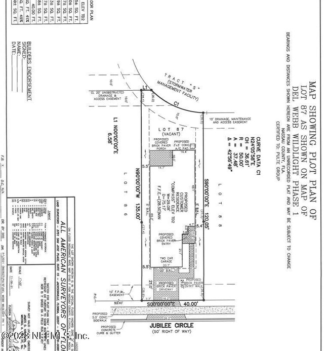 Lot 87 Plot Plan