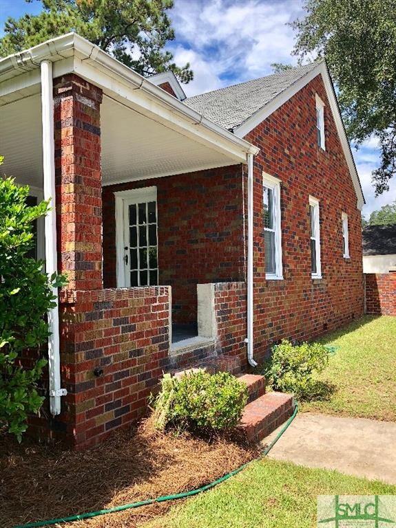 Side view of the home.