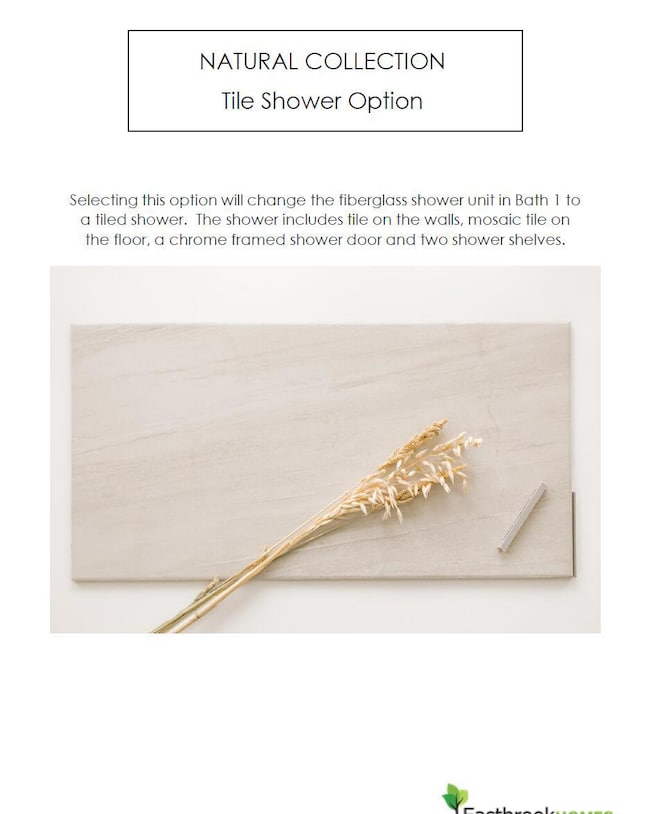 natural collection tile shower