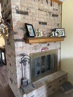 wood burning fire place