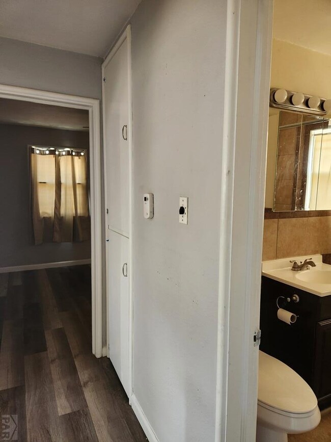 hall to bedrooms and bath