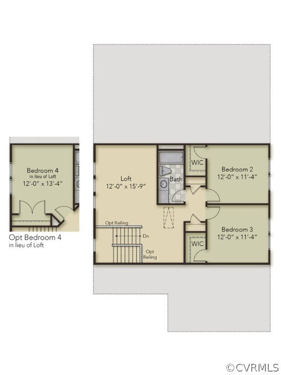SECOND FLOOR - This home includes the loft.