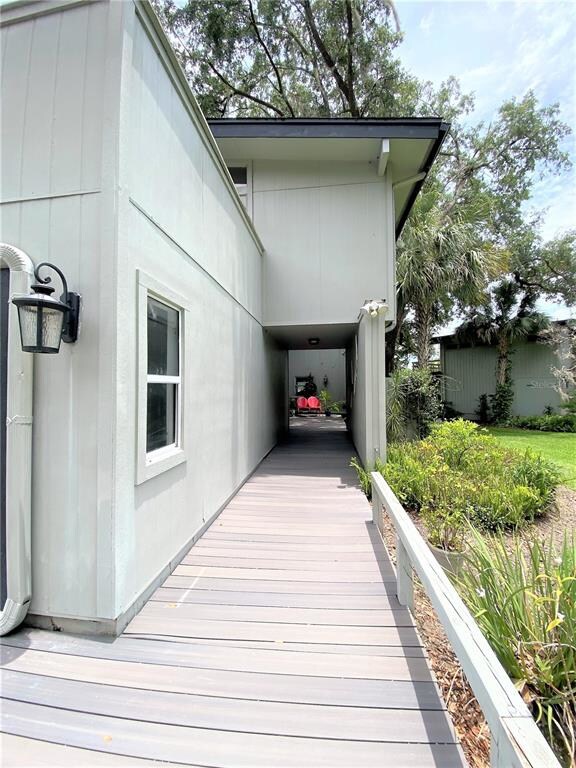 Breezeway entry to front door