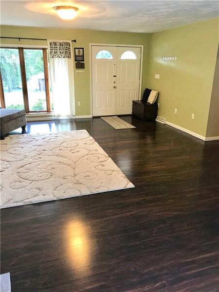 Neutral decor and flooring to fit any style.
