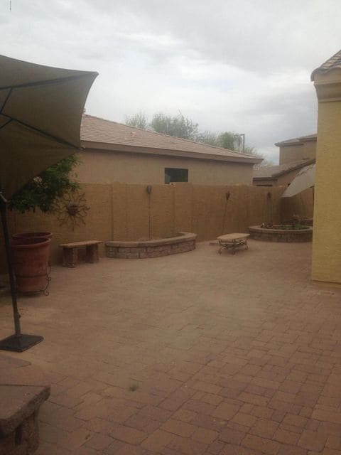 Large courtyard